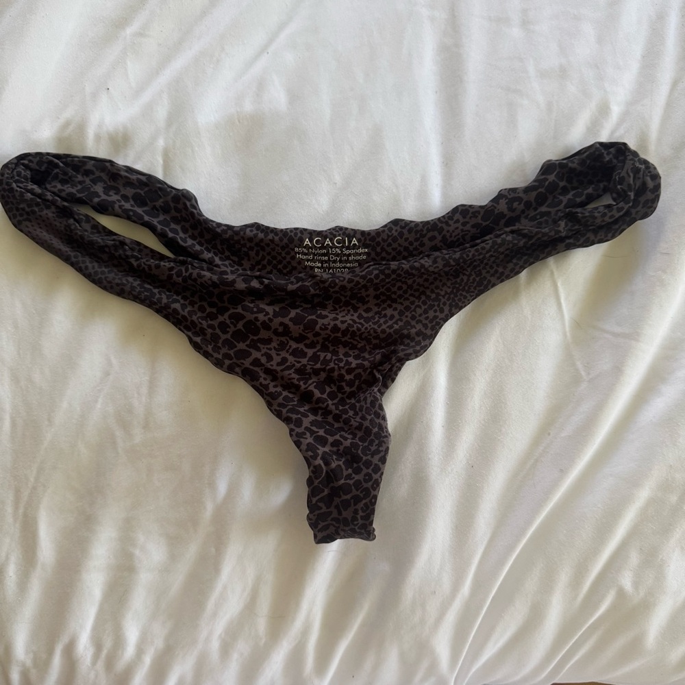 ACACIA Swimwear *EXCLUSIVE* 2021 Ho'okipa Lining Bottom in Black Snake